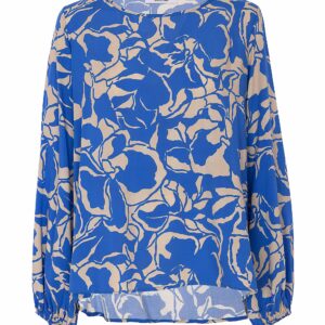 BLUSA GIROCOLLO STAMPATA