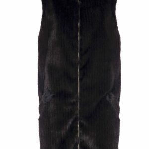 GILET LUNGO ECOPELLICCIA